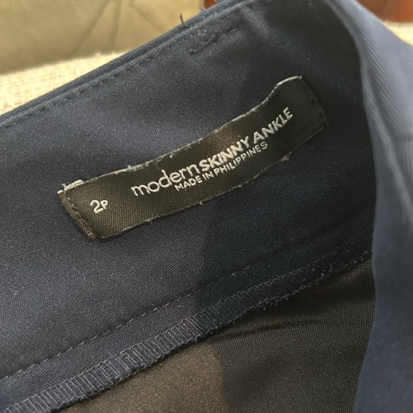 Loft petite skinny navy blue dress pants - Picture 3 of 5